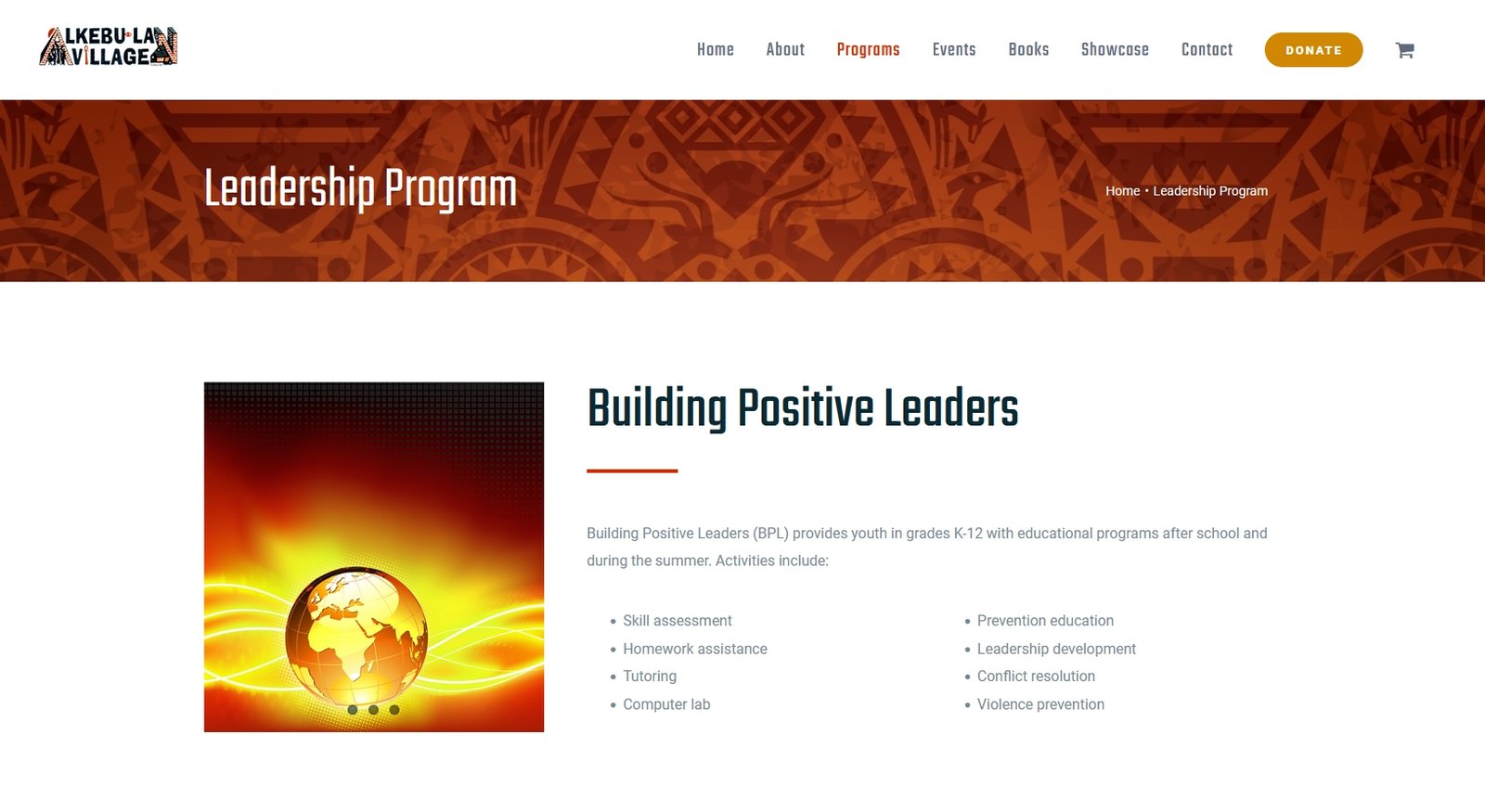 Alkebu-lan Village programs in action